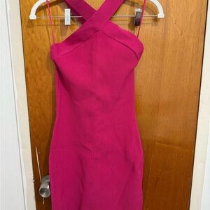 Aritzia Fuchsia Mini Dress